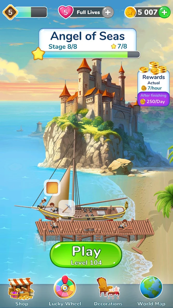 Ship Master: Match ۳ Port - عکس بازی موبایلی اندروید