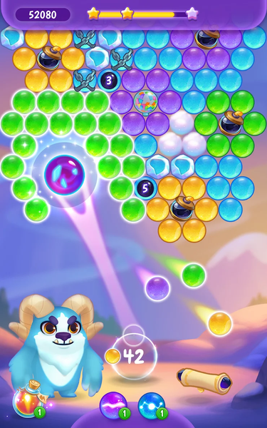 Bubblings - Bubble Shooter - Gameplay image of android game