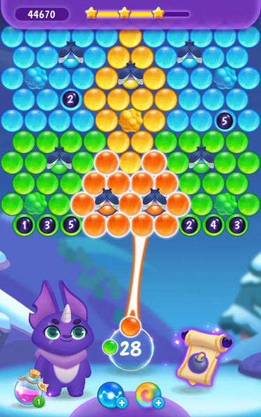 Bubblings - Bubble Shooter - Gameplay image of android game