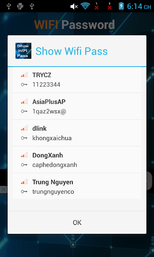 Show Wifi Password - Root - عکس برنامه موبایلی اندروید