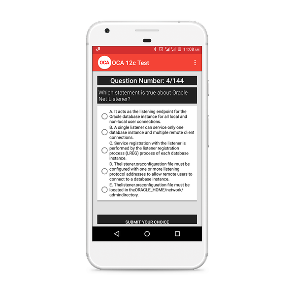Oracle Certified Admin Test - Image screenshot of android app