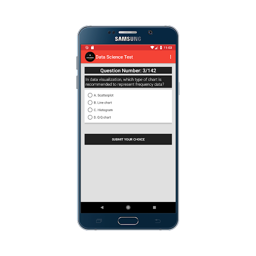DataScience Certification Test - Image screenshot of android app
