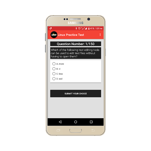 Linux Certification Test - Image screenshot of android app