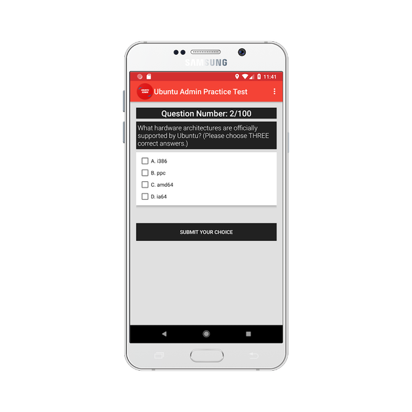 Ubuntu Admin Practice Test - Image screenshot of android app