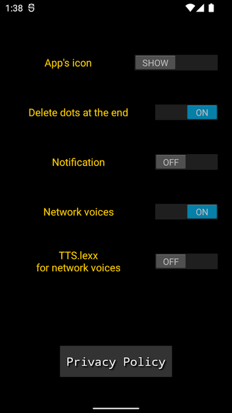 TTSLexx - عکس برنامه موبایلی اندروید
