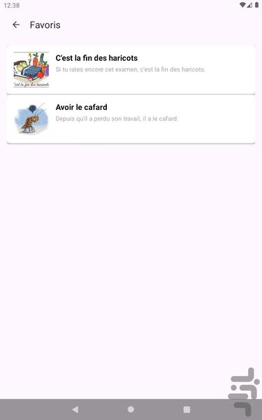 اصطلاحات فرانسوی - عکس برنامه موبایلی اندروید