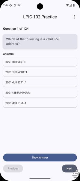 تست‌زنی LPIC-۱ (۱۰۲) - سوال و جواب - عکس برنامه موبایلی اندروید