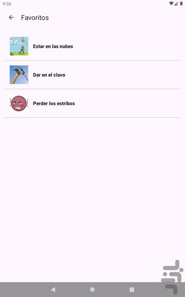 اصطلاحات اسپانیایی - عکس برنامه موبایلی اندروید