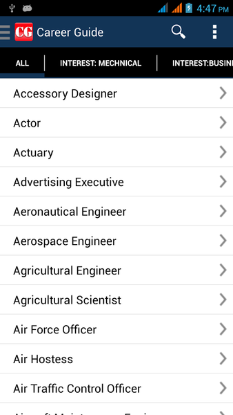 Career Guide - Guided insights - عکس برنامه موبایلی اندروید