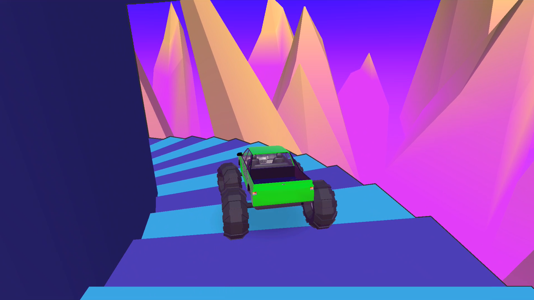 Stunt Wheels - Mountain Truck - Gameplay image of android game