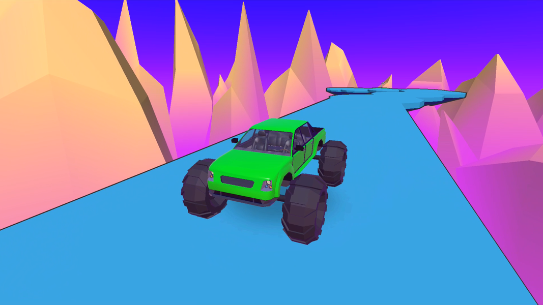 Stunt Wheels - Mountain Truck - Gameplay image of android game