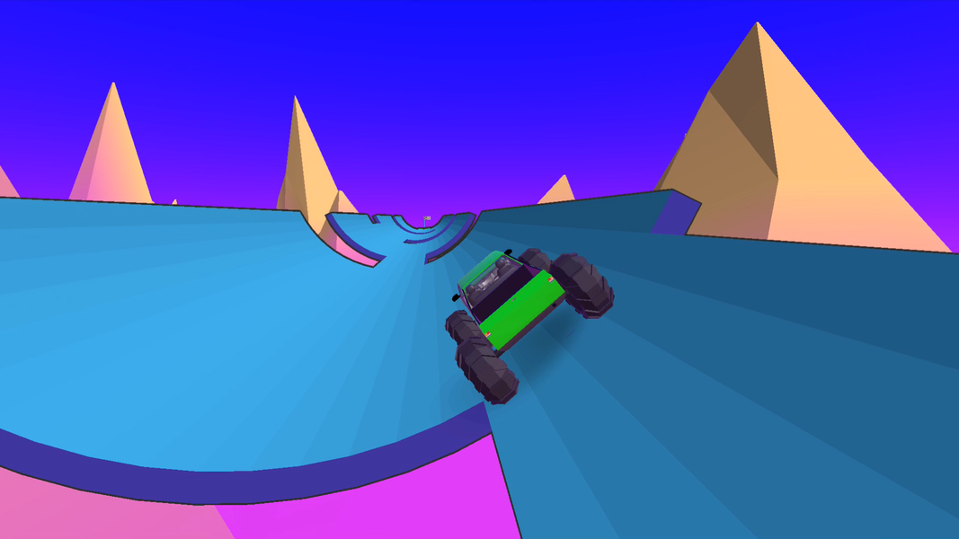 Stunt Wheels - Mountain Truck - Gameplay image of android game