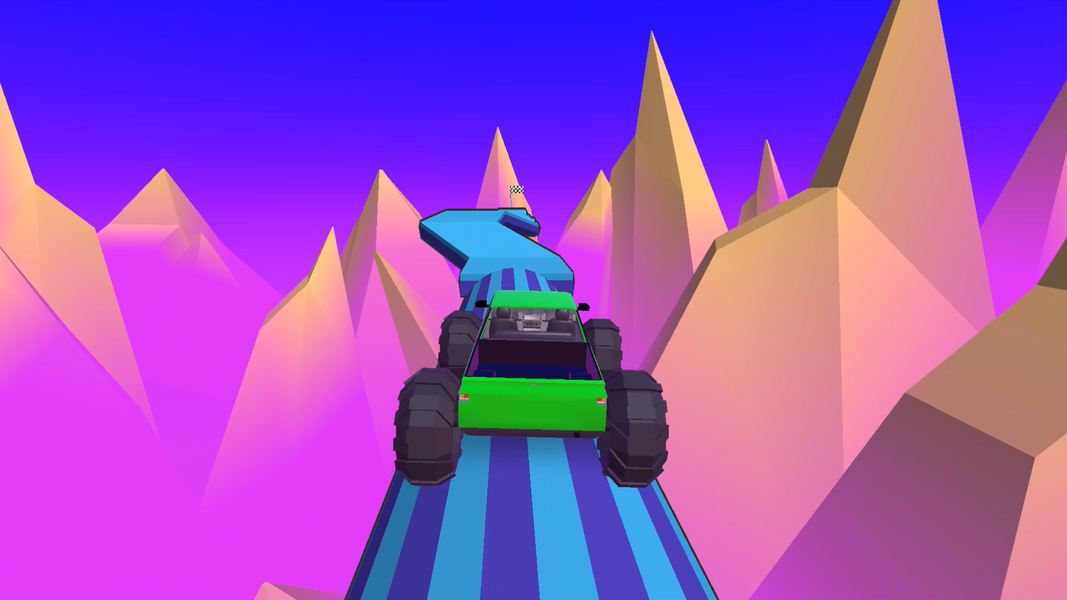 Stunt Wheels - Mountain Truck - Gameplay image of android game