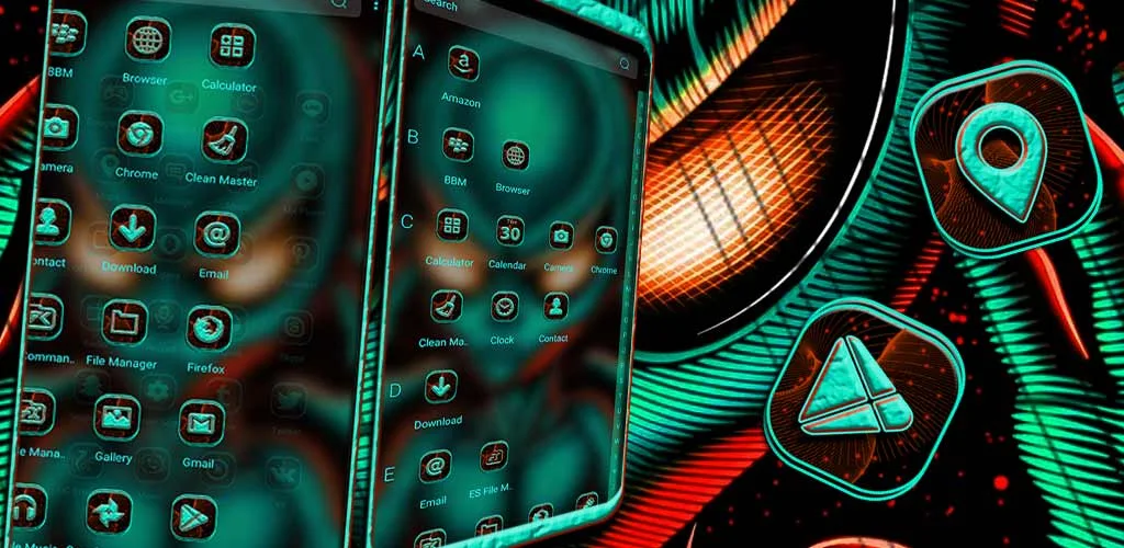 Alien Theme Launcher - عکس برنامه موبایلی اندروید