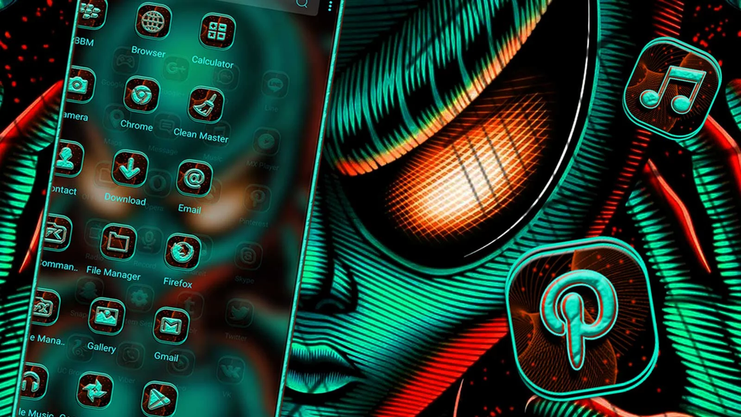 Alien Theme Launcher - عکس برنامه موبایلی اندروید