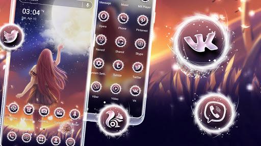 Anime Alone Girl Theme - عکس برنامه موبایلی اندروید