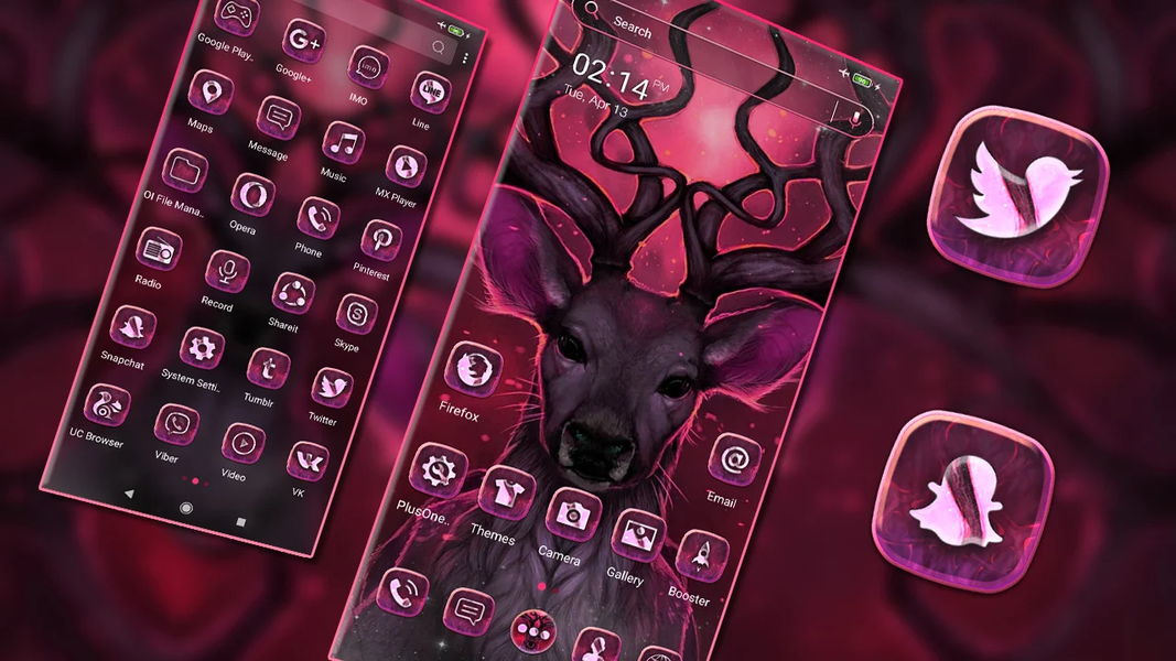 Deer King Theme Launcher - Image screenshot of android app