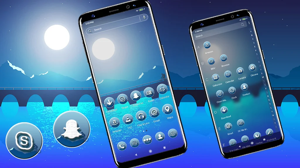 Night Moon Cycling Theme - عکس برنامه موبایلی اندروید