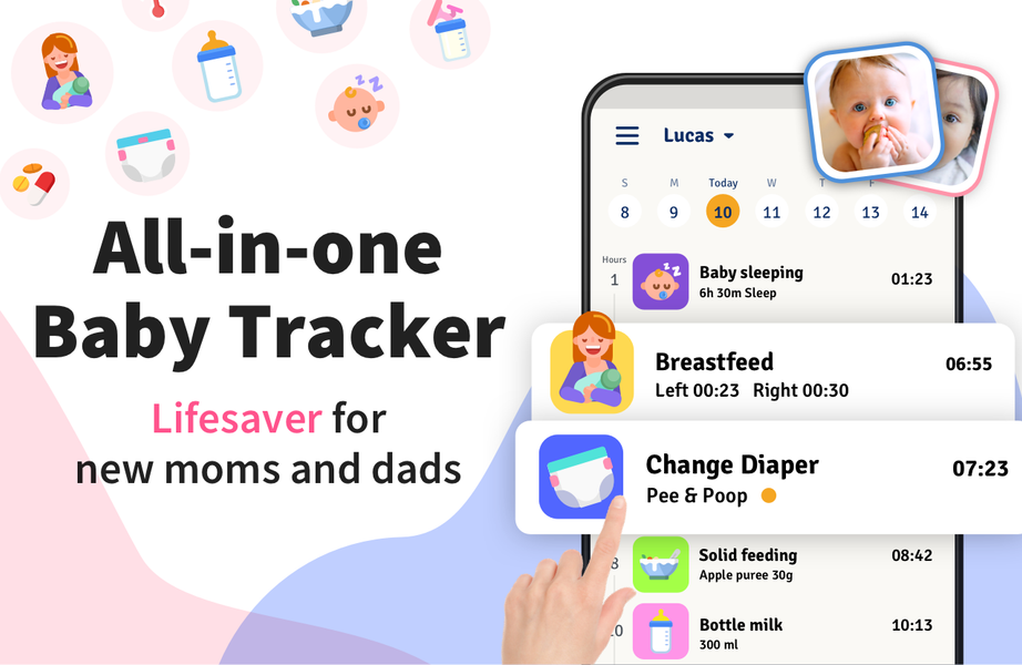 Baby Tracker - Breastfeeding - عکس برنامه موبایلی اندروید