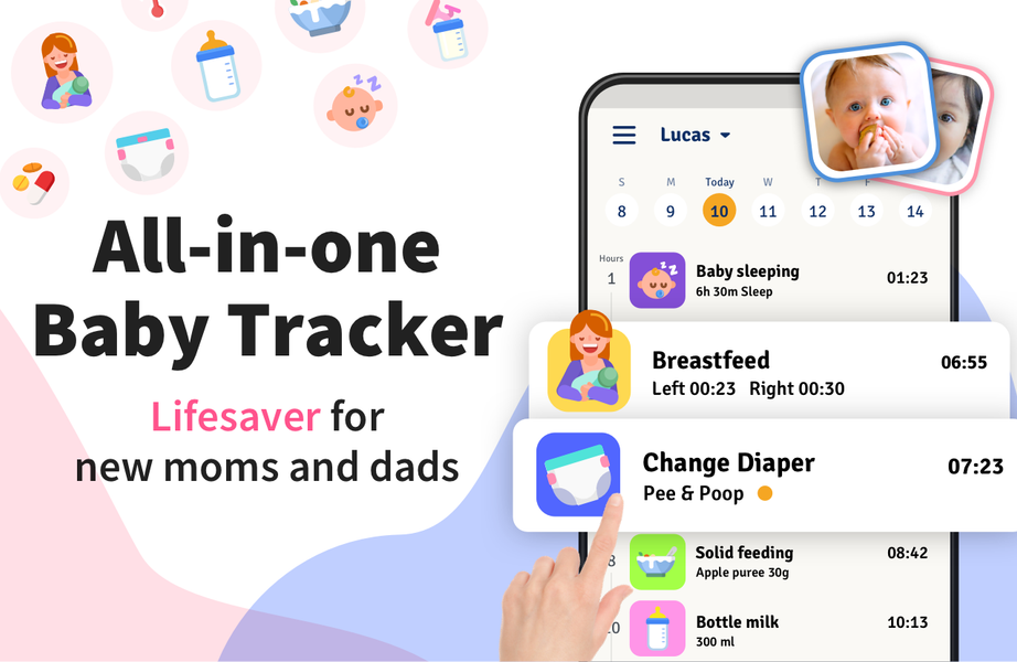 Baby Tracker - Breastfeeding - Image screenshot of android app