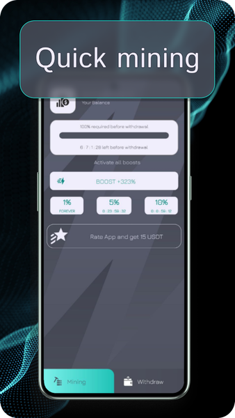 USDT miner - Image screenshot of android app