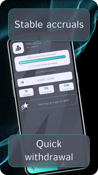 USDT miner - Image screenshot of android app