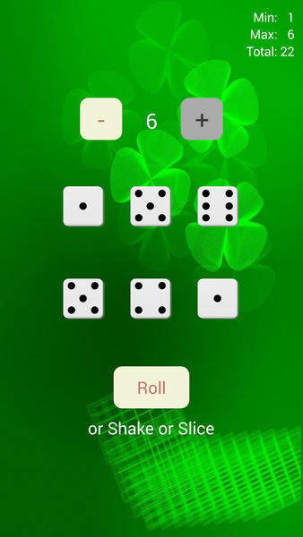 Roll the dices simple and free - عکس برنامه موبایلی اندروید