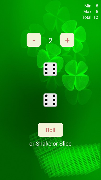 Roll the dices simple and free - عکس برنامه موبایلی اندروید