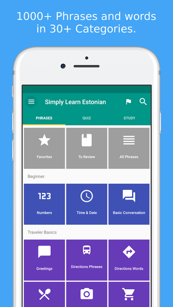 Simply Learn Estonian - عکس برنامه موبایلی اندروید