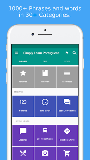 Simply Learn Portuguese - عکس برنامه موبایلی اندروید