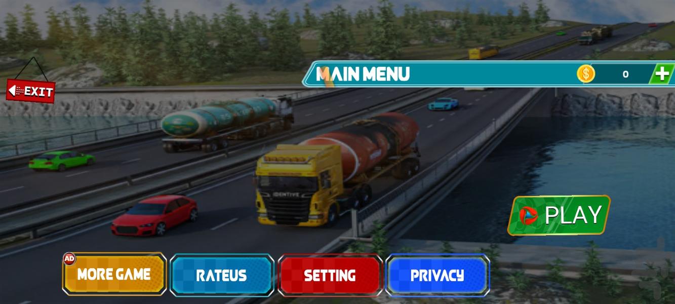 Simulator Oil Tanker 2024 - Gameplay image of android game