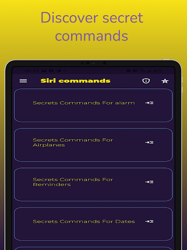 Siri for android & siri commands & siri secrets - عکس برنامه موبایلی اندروید
