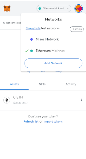 Mises Browser - عکس برنامه موبایلی اندروید