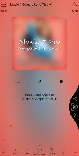 Music ۷ Pro - Music Player ۷ - عکس برنامه موبایلی اندروید