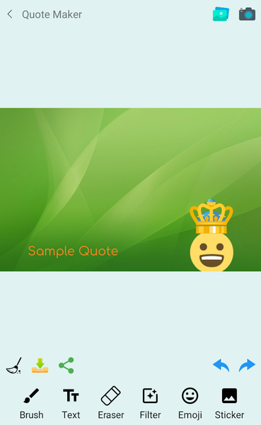 Qutote Maker - Photo Editor - - Image screenshot of android app