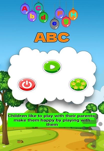 الفبای انگلیسی کودک - عکس بازی موبایلی اندروید
