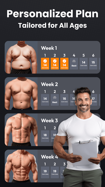 Six Pack Abs Workout At Home - عکس برنامه موبایلی اندروید