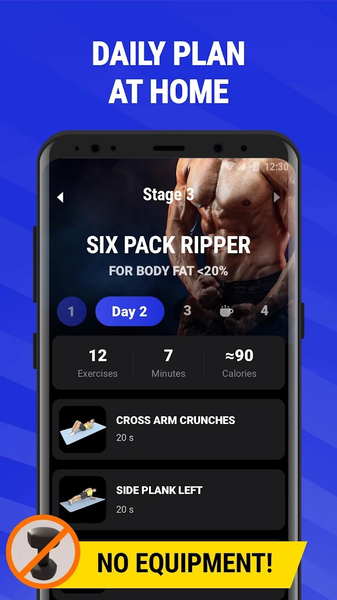 Six Pack Abs Workout - عکس برنامه موبایلی اندروید