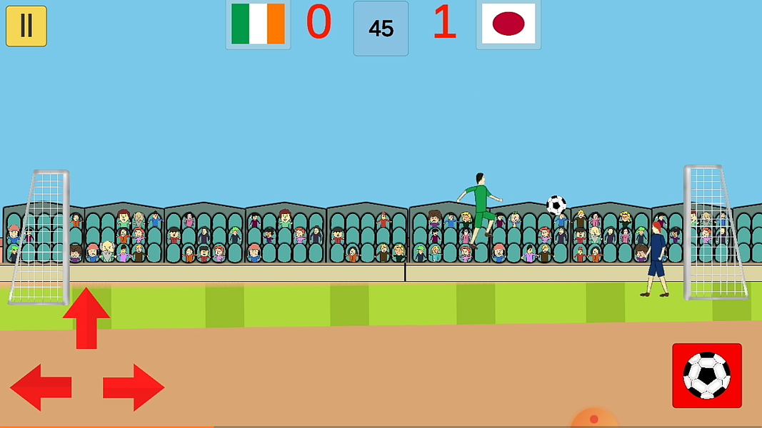 football game : soccer game - Gameplay image of android game