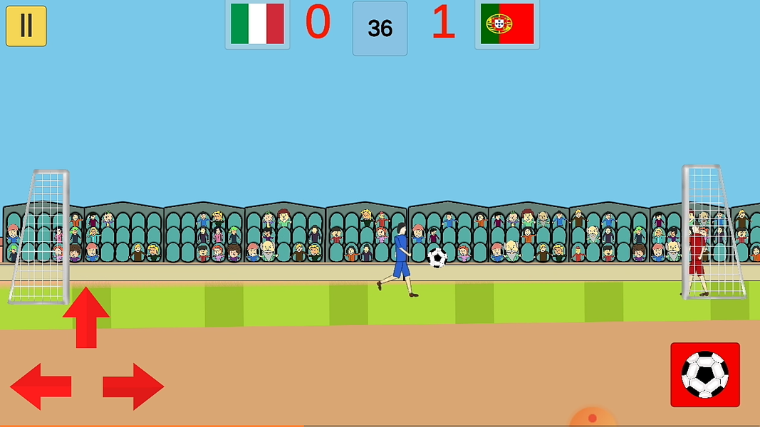 football game : soccer game - Gameplay image of android game