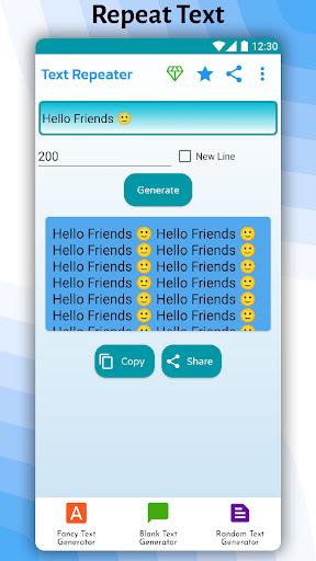 Text Repeater: repeat fun text - عکس برنامه موبایلی اندروید