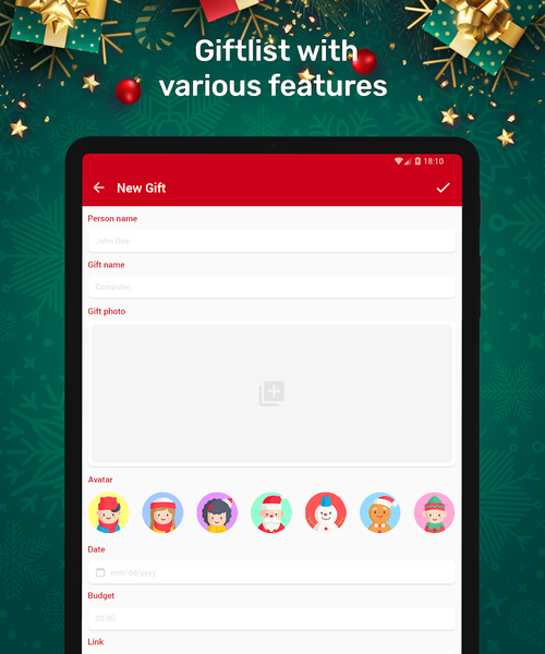 Christmas Gift List - عکس برنامه موبایلی اندروید