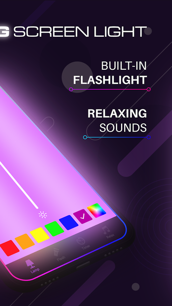 Screen Lamp & Flashlight Tool - Image screenshot of android app