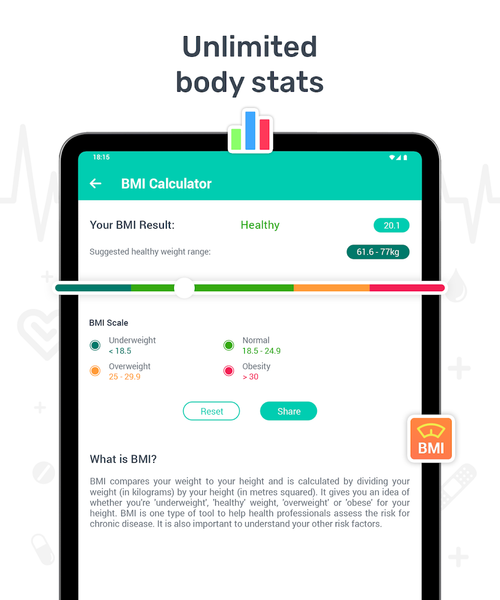 Health tracker & Pill Reminder - Image screenshot of android app