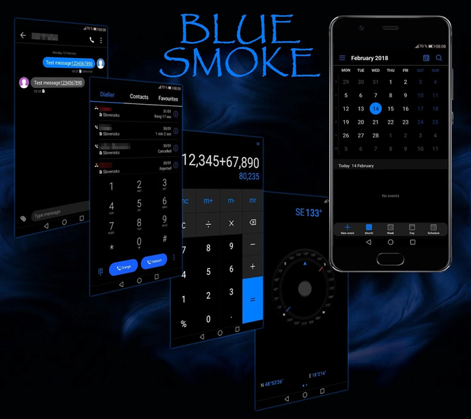 [EMUI5/8/9]BlueSmoke Theme - عکس برنامه موبایلی اندروید