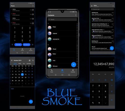 [EMUI 9.1]Blue Smoke Theme - Image screenshot of android app