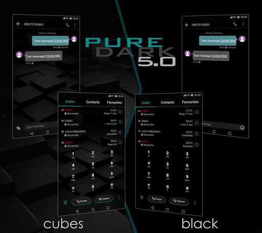 [EMUI 5/8/9.0]Pure Dark 5.0 Theme - Image screenshot of android app