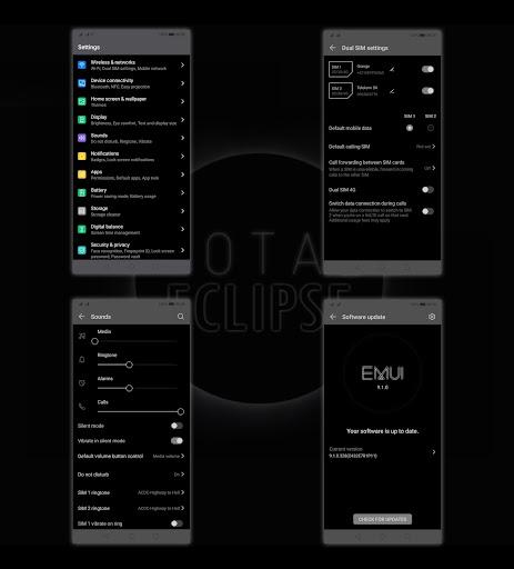 [EMUI 9.1]Total Eclipse Theme - عکس برنامه موبایلی اندروید