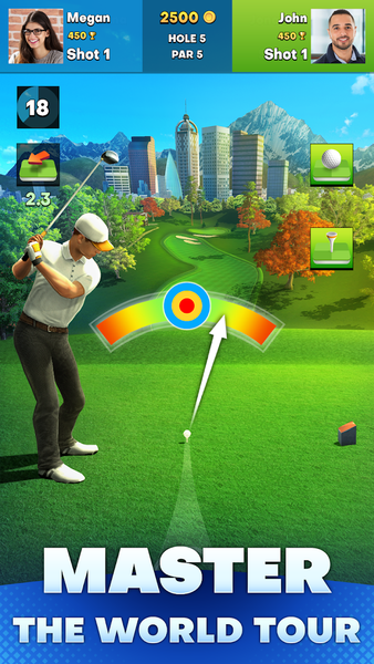 GOLF OPEN CUP - Clash & Battle - Gameplay image of android game