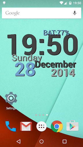 DIGI Clock & Wallpaper - Image screenshot of android app